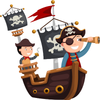 Level 5: Pirate Ship Badge